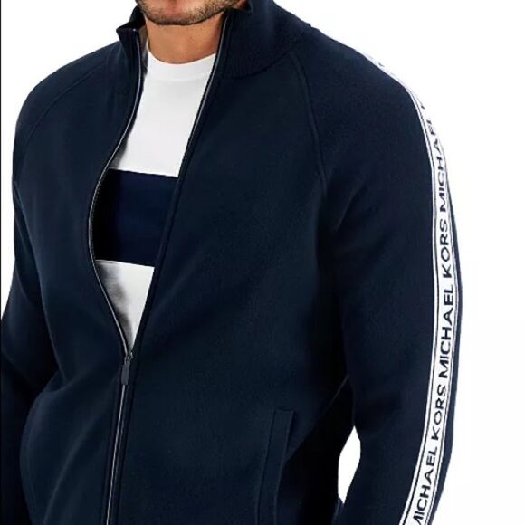💲298 Michael Kors Men’s Logo Tape Jacket L - Picture 8 of 13